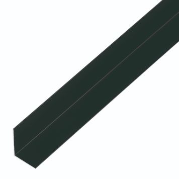VINKELPROFIL GAH ALBERTS ALUMINIUM SVART 1X25X25X2000 MM