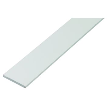FLATJERN GAH ALBERTS PVC HVIT 2X20X2000MM