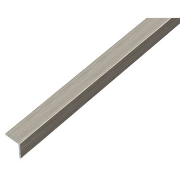 VINKELPROFIL GAH ALBERTS ALUMINIUM 20X20MM 1000MM GRÅ