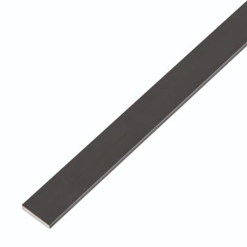FLATJERN GAH ALBERTS ALUMINIUM SVART 15X1000MM