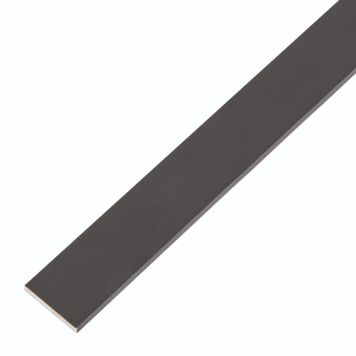 FLATJERN GAH ALBERTS ALUMINIUM SVART 20X1000MM