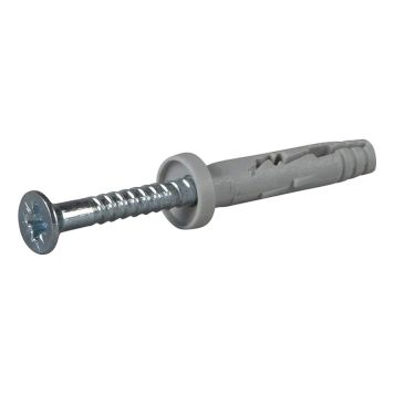 SPIKERPLUGG ESSVE GALVANISERT MED KRAGE 6X40MM FZB 8STK