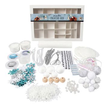 HOBBYSETT CREATIV COMPANY JUL SØLV/BLÅ          