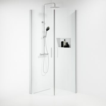 DUSJHJØRNE CAMARGUE STRANDBO RUND 80X80CM KROM