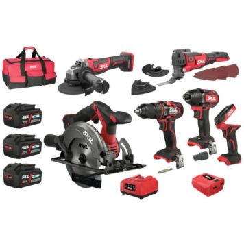 VERKTØYPAKKE SKIL 3351 EA 7 DELER MED BATTERI