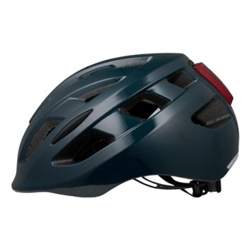 SYKKELHJELM URBAN MED LYKT 52-58CM MØRKEBLÅ