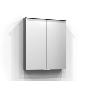 SPEILSKAP SVEDBERGS BLOC LED UTTAK GRÅ 60CM