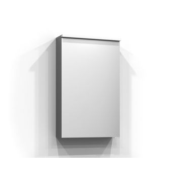 SPEILSKAP SVEDBERGS BLOC LED UTTAK GRÅ 45CM
