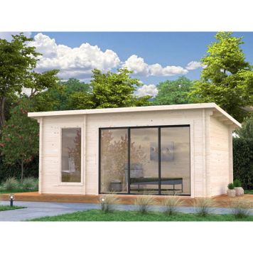 BADSTUHYTTE PALMAKO SANNA SLIDE PLUS UBEHANDLET 12,8 M² 