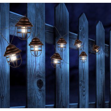 SOLCELLELAMPE GLOBO LYSSLYNGE LANTERNE 8 LAMPER 