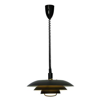 TAKLAMPER ANETA LIGHTING EPSILON MED HISS 45CM SVART