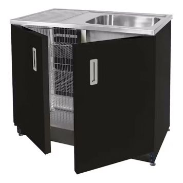 VASKEBENK VILAN STAINLESS VTB10 100X60X90CM SVART