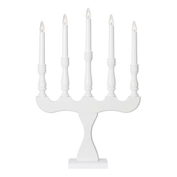 ADVENTSSTAKE INSTANT LIGHT KULLAVIK 5 LYS HVIT