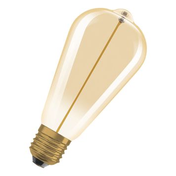 LYSPÆRE OSRAM VINTAGE 1906 LED EDISON E27 2,2W GULL