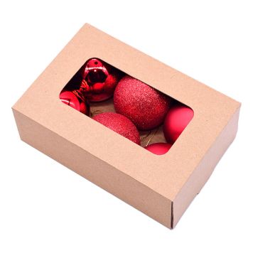 JULEKULER 6CM RØD 6PK