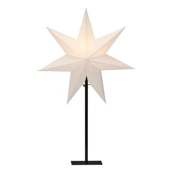 ADVENTSSTJERNE KONSTSMIDE STÅENDE Ø40CM HVIT