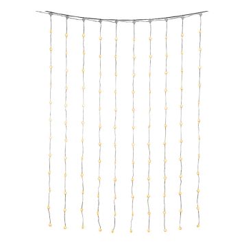 GARDINSLYNGE KONSTSMIDE GARDIN STJERNER 135CM HVIT