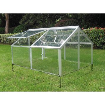 DRIVHUS GAIA JUMBO TIL PALLKARM ALUMINIUM/GLASS 120X80CM