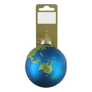 JULETREPYNT JORDKLODE BLÅ/GRØNN               