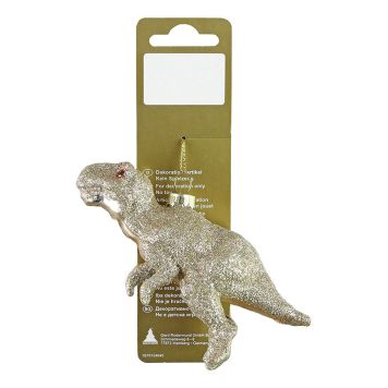 JULETREPYNT  DINOSAUR GLITTER GULL        