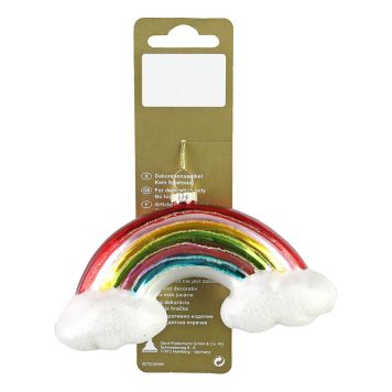 JULETREPYNT REGNBUE GLITTER            