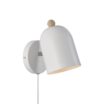 VEGGLAMPE NORDLUX GASTON E27 HVIT