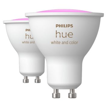LYSPÆRE SPOT  PHILIPS HUE WCA 2-PAK 4.2W GU10
