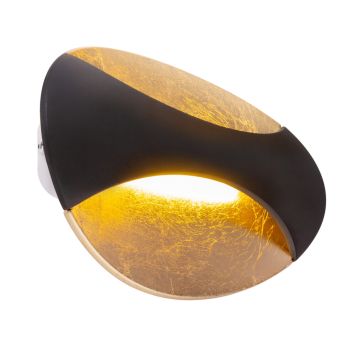 VEGGLAMPE GLOBO ALEXANDRA SVART 210X150MM