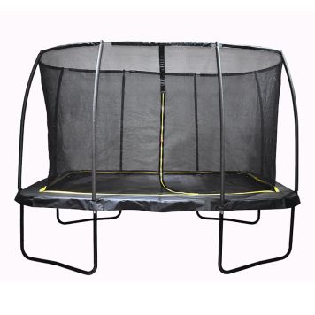 TRAMPOLINE MED NETT 366X244 CM SVART