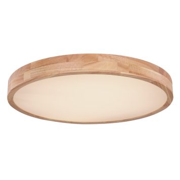 TAKLAMPE GLOBO RAINER WOOD Ø600X105MM
