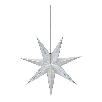 ADVENTSSTJERNE MARKSLÖJD GLITTER Ø45CM SØLV