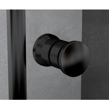 KNOTTER RIVA SAGA TIL DUSJDØRER 2STK SVART