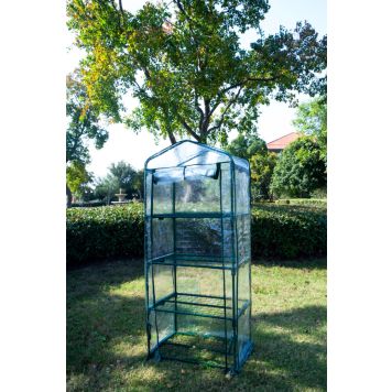 MINIDRIVHUS GARDOL 4 NIVÅ STÅL/PLAST 69X49X160CM