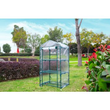 MINIDRIVHUS GARDOL 3 NIVÅ STÅL/PLAST 69X49X128CM