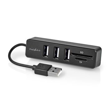 USB-HUB NEDIS 3 USB 2.0 SD & MICROSD