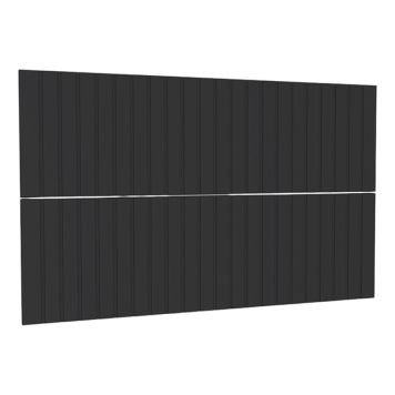 SKUFFEFRONT RIVA FOR SERVANTSKAP AGNES 80CM RILLET SVART MATT 2STK/PK