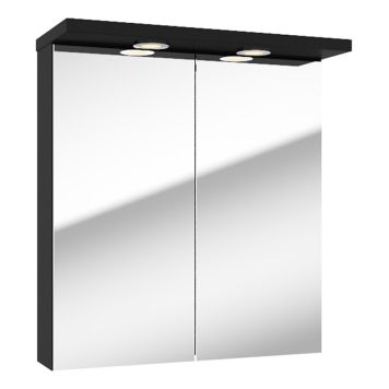 SPEILSKAP RIVA MOLLY 60CM SVART MATT