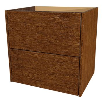 SERVANTSKAP CAMARGUE AURA 2 SKUFFER EIKEFINÉR VALNØTT