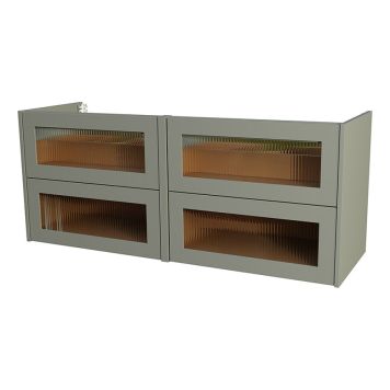 SERVANTSKAP CAMARGUE AURA DOBBEL MED 4 SKUFFER OLIVEN