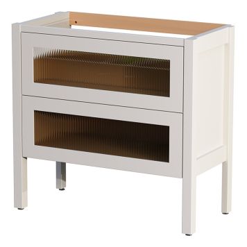 SERVANTSKAP CAMARGUE FORS HØY 2 SKUFFER 90CM