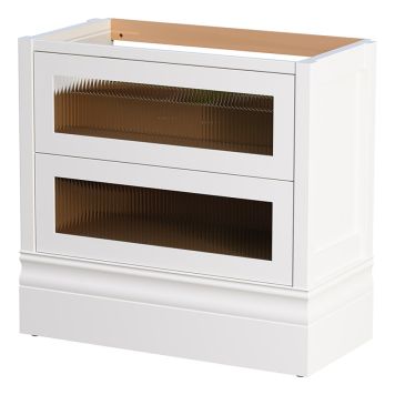 SERVANTSKAP CAMARGUE FORS HØY 2 SKUFFER 90CM ANTIKK