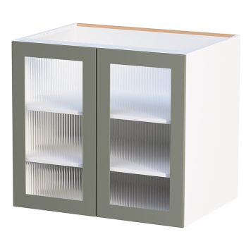 BENKESKAP CAMARGUE VIKA 2 HYLLER PARDØRER 80CM