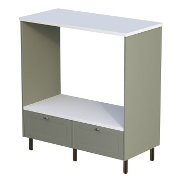 VASKEMASKINSKAP CAMARGUE VIKA 2 OPPHØYDE HVITVARER 126,8 CM OLIVEN