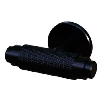 KNOTT CAMARGUE T-KNAPP RIFFLET MATTE SVART