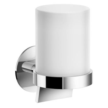 SÅPEPUMPE SMEDBO DOT SELVKLEBENDE POLERT KROM/HVIT