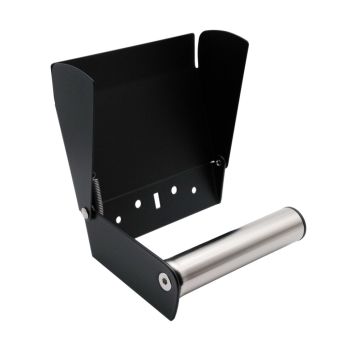 TOALETTPAPIRHOLDER MED LOKK MATT SVART