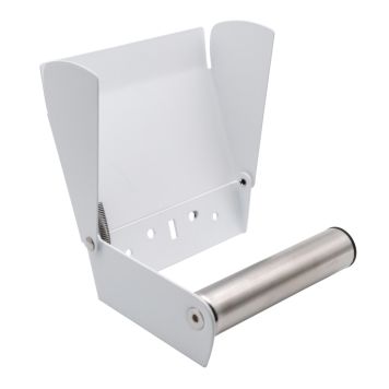 TOALETTPAPIRHOLDER MED LOKK MATT HVIT