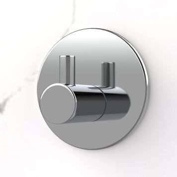 KROK SELVKLEBENDE ENKEL RUND BLANK KROM