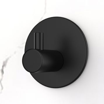 KROK SELVKLEBENDE ENKEL RUND MATT SVART