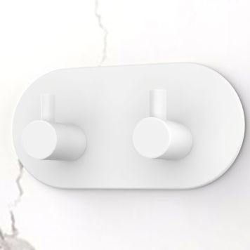 KROK SELVKLEBENDE DOBBEL OVAL HVIT